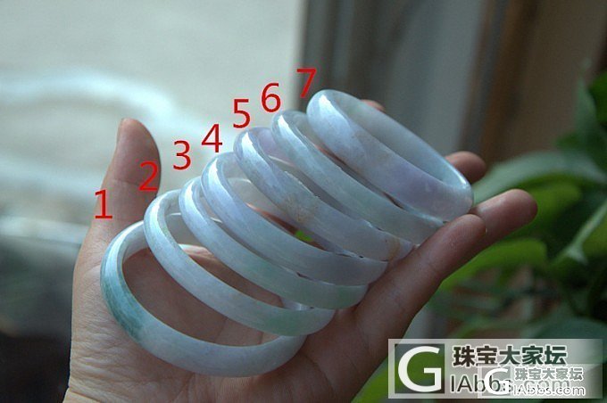 【玉玲珑】7.26上新性价比淡紫罗兰贵妃手镯7条~_玉玲珑翡翠